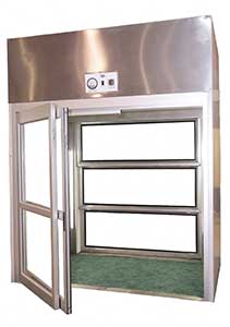 aluminum breakaway door isolation cubicle