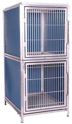 double decked dog housing unit